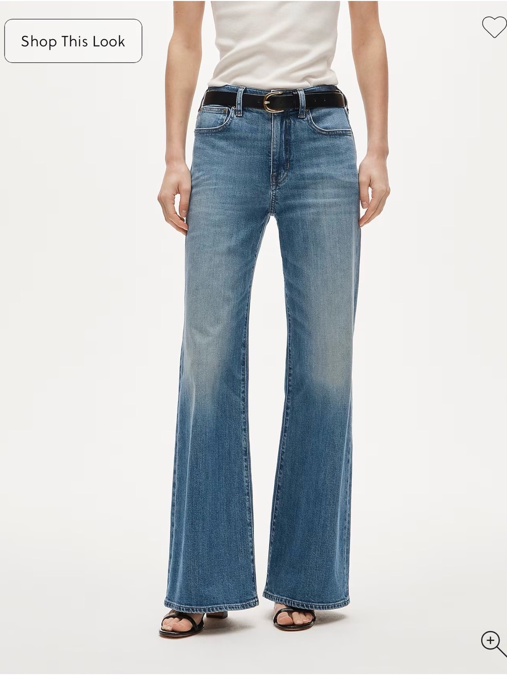 J. Crew 90s Wide-Leg Jeans High Rise Light Wash Denim Size 25